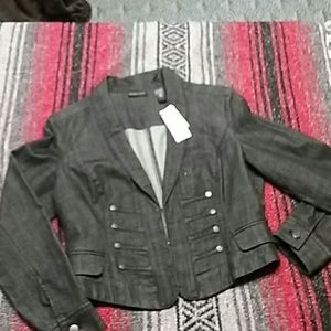 NWT New York &Company dark rinse denim jacket